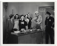 Lot of Five 10 x 8 Glossy Photos From the 1940 Three Stooges Film From Nurse to Worse -- Very Good Plus Condition